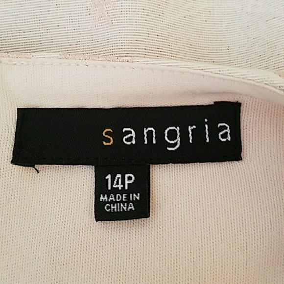 Sangria women 14P flare dress Jacquard fit jewel - Picture 8 of 8